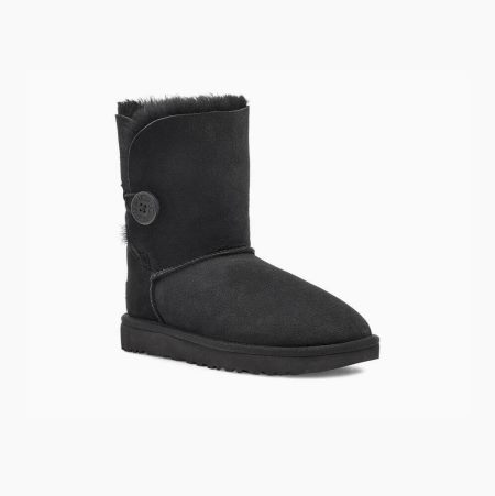 UGG Bailey Button II Black Boots for Women (YMJZ74183)